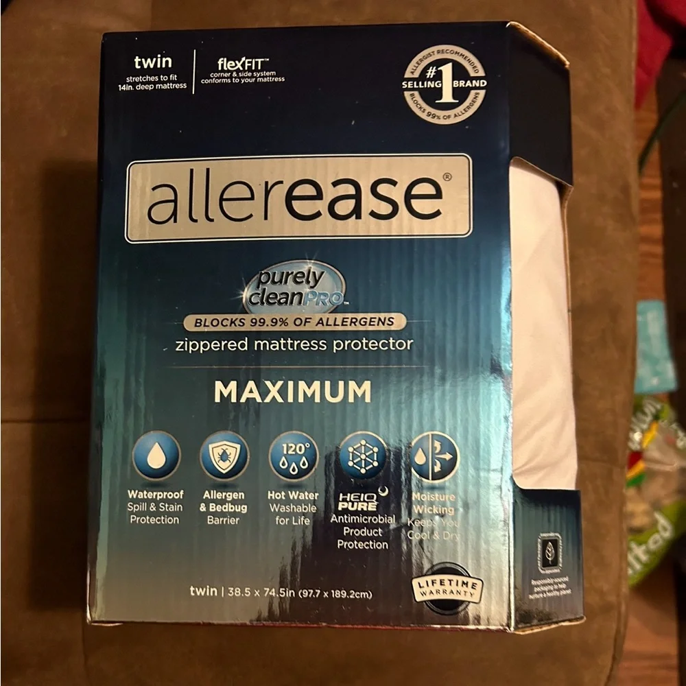 Twin AllerEase Waterproof Maximum Allergy Mattress Protector Cover